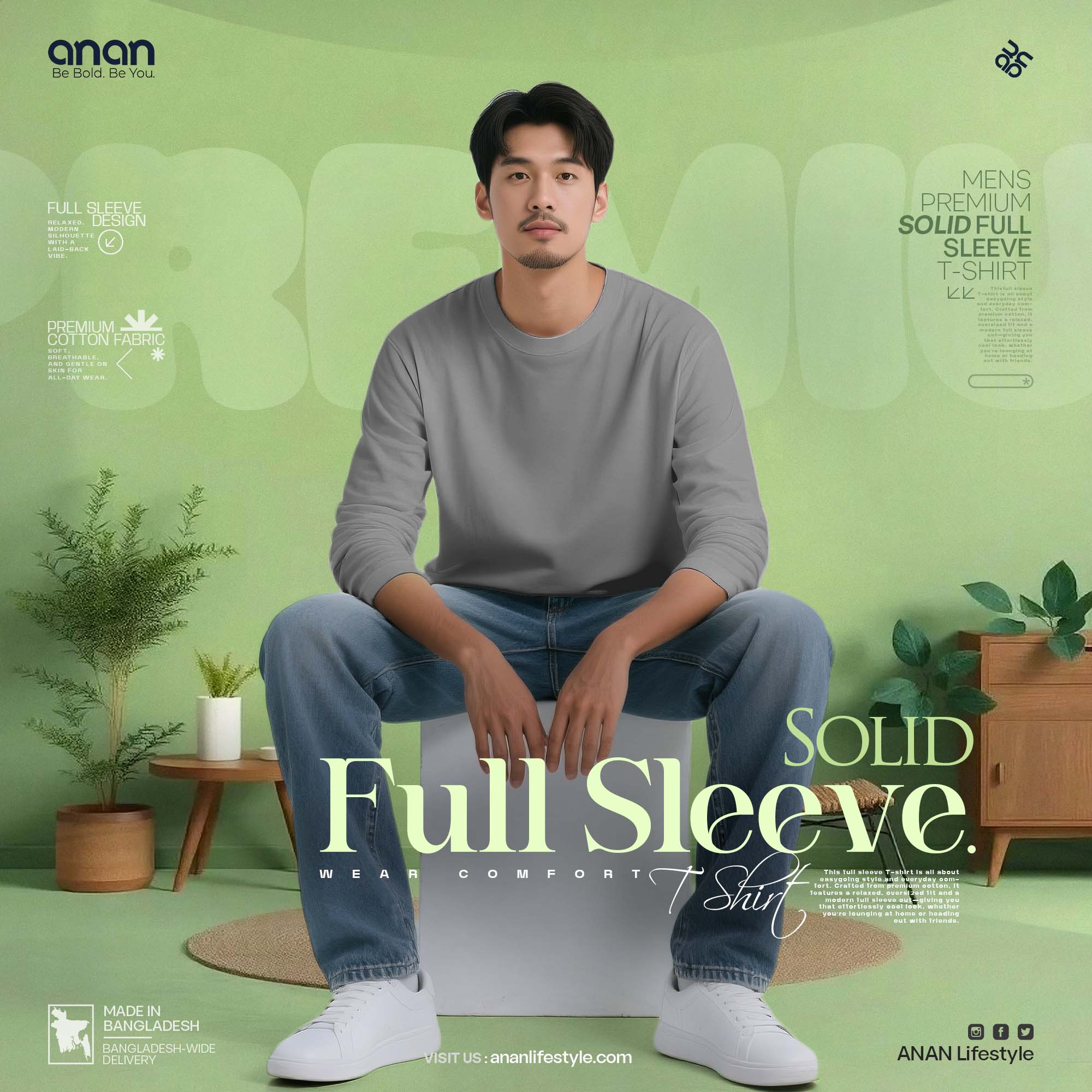 Solid Full Sleeve T-shirt